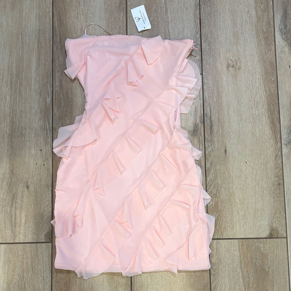 Windsor Blush Pink Ruffle Dress